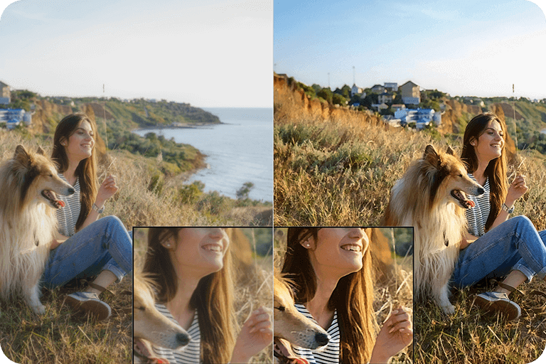 Picture Ashampoo SHARPEN #6 - Woman & Dog